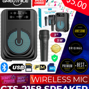 SPEAKER WITH WIRELESS MIC - MODEL GTS-2158